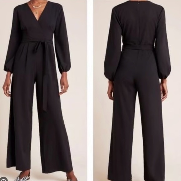 Anthropologie Pants - Anthropologie Classic Black Jumpsuit